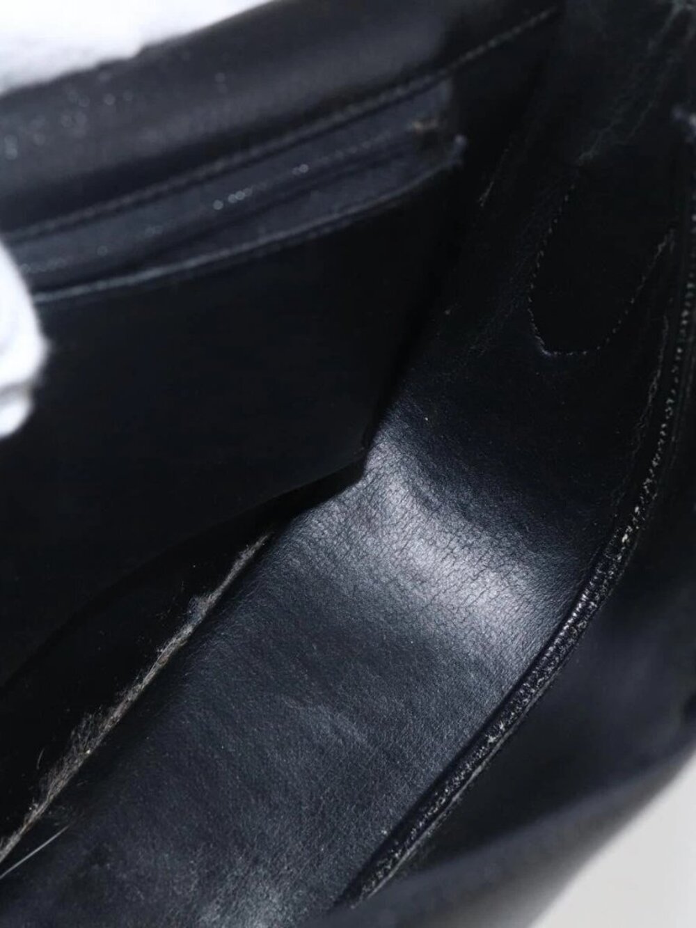 Christian Dior Shoulder Bag Leather Black Gold Auth 159033 - Picture 11 of 16